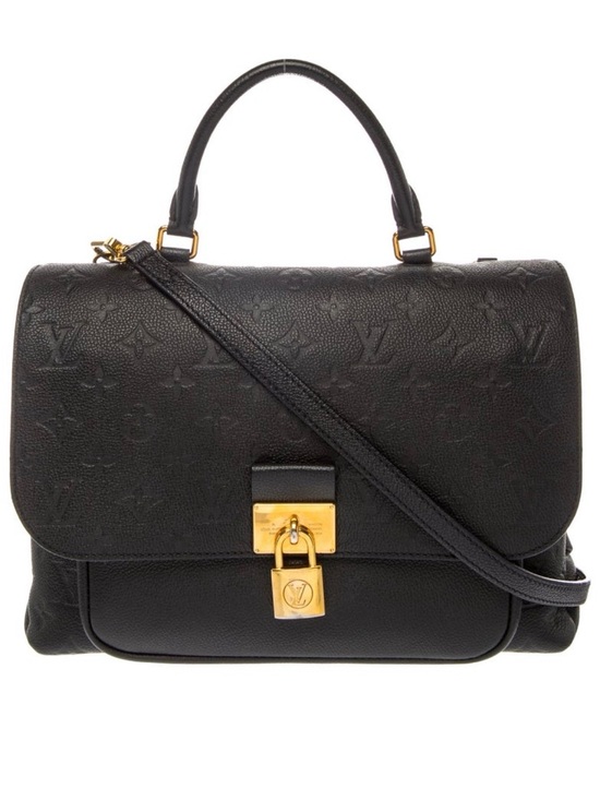 Louis Vuitton Handbags - Louis Vuitton Black Monogram Empreinte Satchel with Gold Hardware